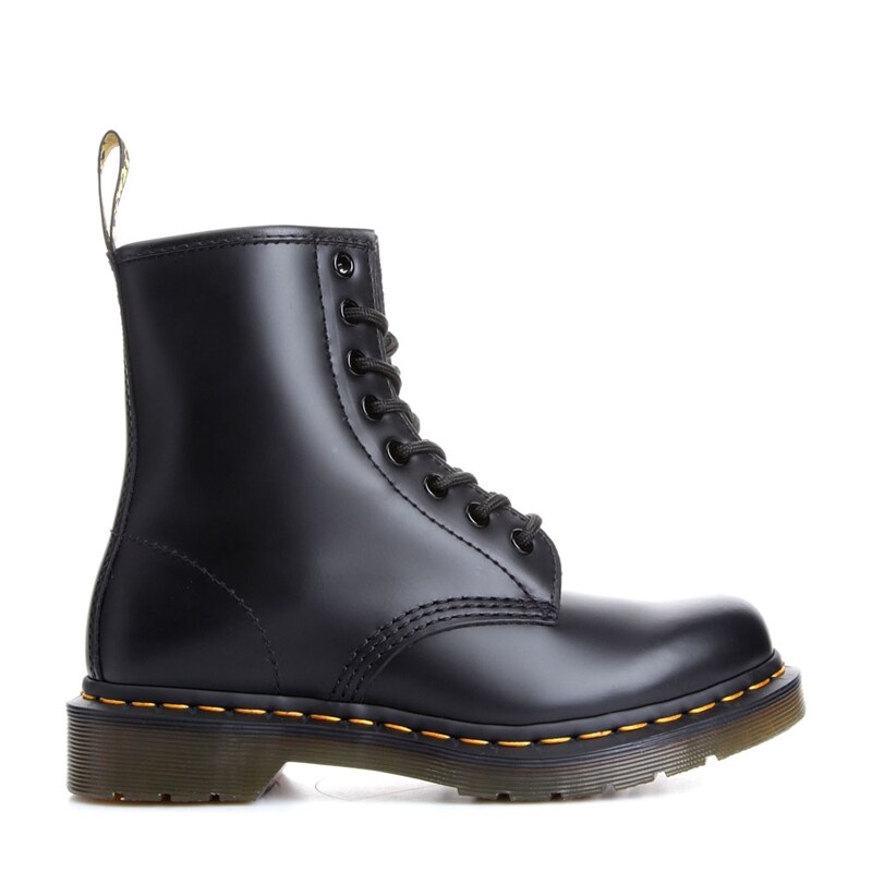 elsham 8 eye boots black leather