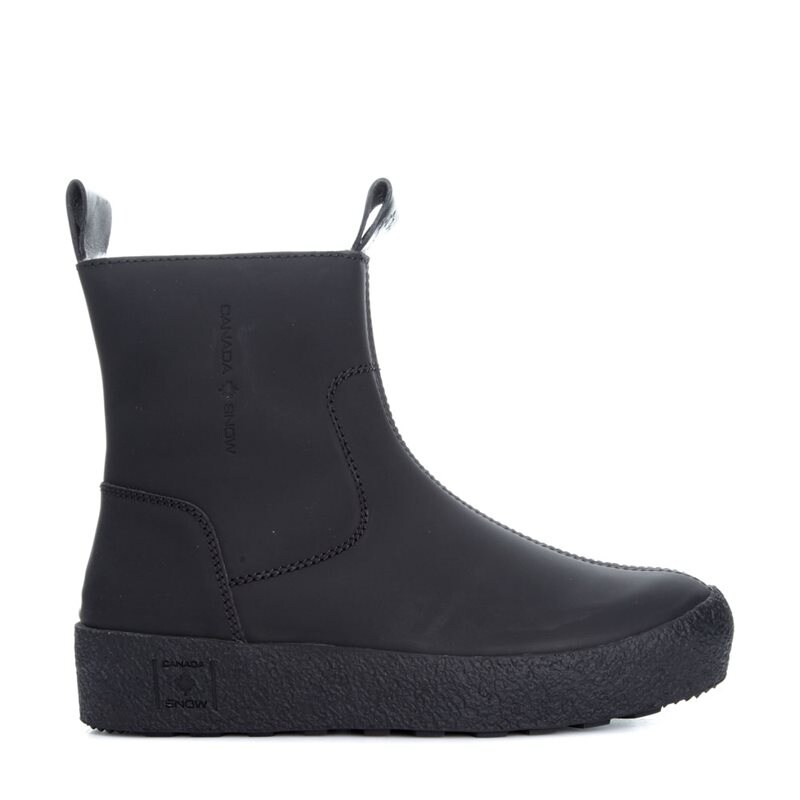 Quebec Boots Grip Leather Black Canada Snow