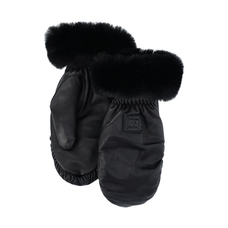 Enviken Mitts Leather Black Canada Snow
