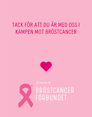 Vi stödjer kampen mot bröstcancer