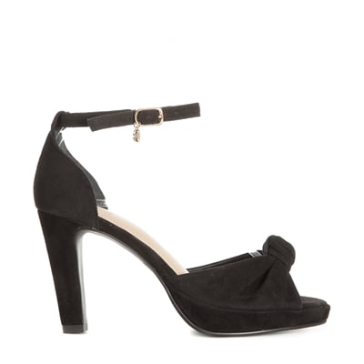 SUMMERSHOP Scorett.se Dasia Orchid Black Svarta sandaletter med hälrem Damskor