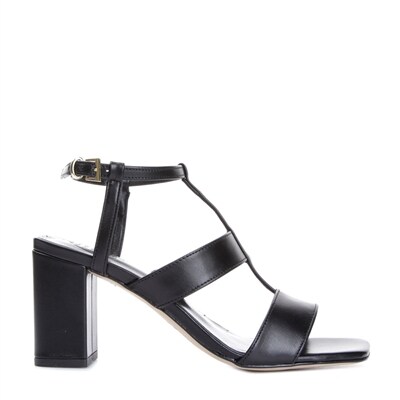 Dasia Orchid Black Svarta sandaletter med hälrem Damskor Dasia Orchid Black Svarta sandaletter med hälrem Damskor