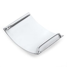Metallplatta silver (1 par)